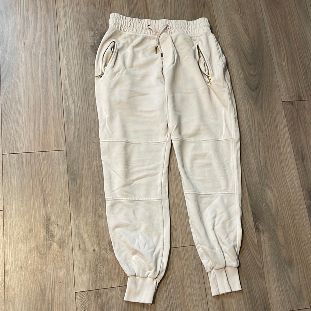 Mens white joggers